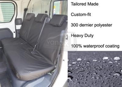 Crew Van - Rear Single and Double Passenger - Black