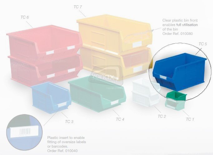 Topstore - Semi-Open Fronted Containers - 10 x Size 5 - Click Image to Close