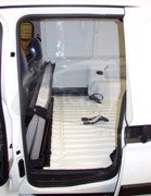 Tilt & Fold Rear Seat, Headrests, 2 x lap and diagonal belts - Click Image to Close