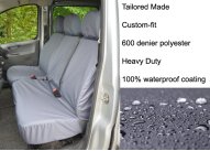 Tailored Front Pair - Driver & Double Passenger - Grey