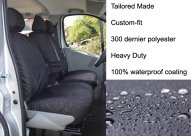 2002-06 Driver's Seat With Armrest & Double Passenger - Black