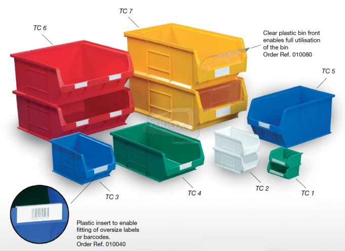 Topstore - Semi-Open Fronted Containers - 10 x Size 4 - Click Image to Close