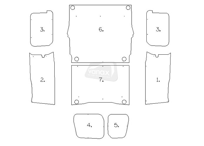 L2 H1 (2018-on) - Full Ply Lining Kit - Click Image to Close