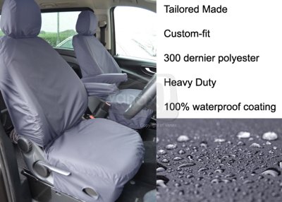 Tailored - Driver & Single Passenger with armrest - Grey