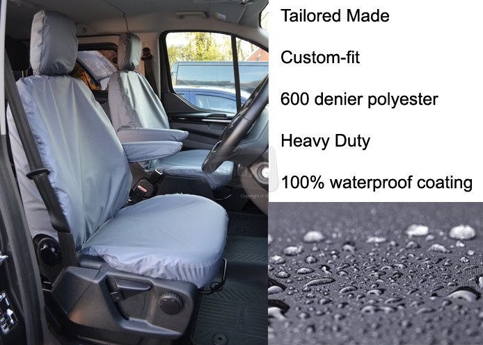 Tailored Driver & Single Passenger Seat - Grey - Click Image to Close