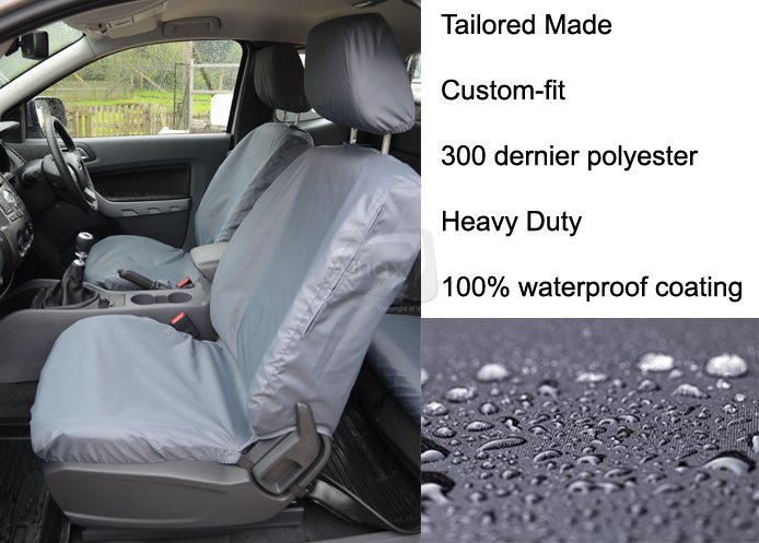 Wildtrak - Tailored Front Pair - Driver & Passenger - Grey - Click Image to Close