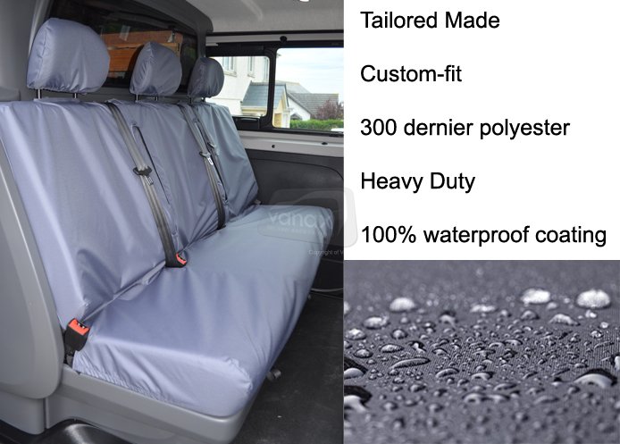 Crew Van SX Rear Seats - Grey - Click Image to Close