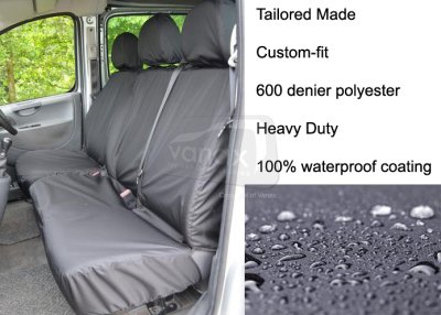 Tailored Front Pair - Driver & Double Passenger - Black