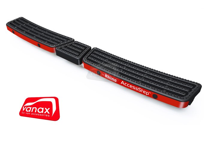 Triple step black with Connect+ Parking Sensors Kit (2018-on) - Click Image to Close