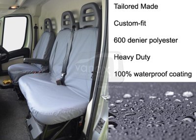 Tailored Front Pair - Driver & Double Passenger - Grey