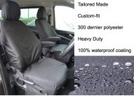 Tailored - Driver & Single Passenger with armrest - Black