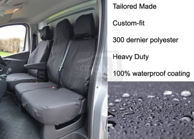 Tailored SX Model - Driver & Folding Double Passenger - Black