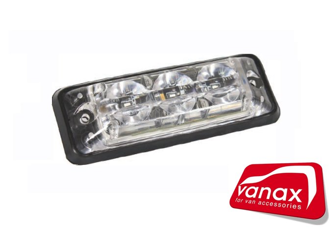 3 x 1 Watt SMD LED Amber Flashing Warning Light (IP67) - Click Image to Close