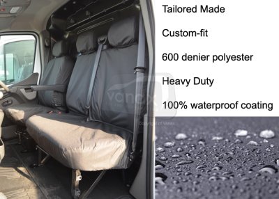 Tailored - Driver & Fixed Double Passenger - Black