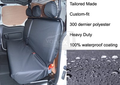 Tailored Rear 3-Seater Bench - Black