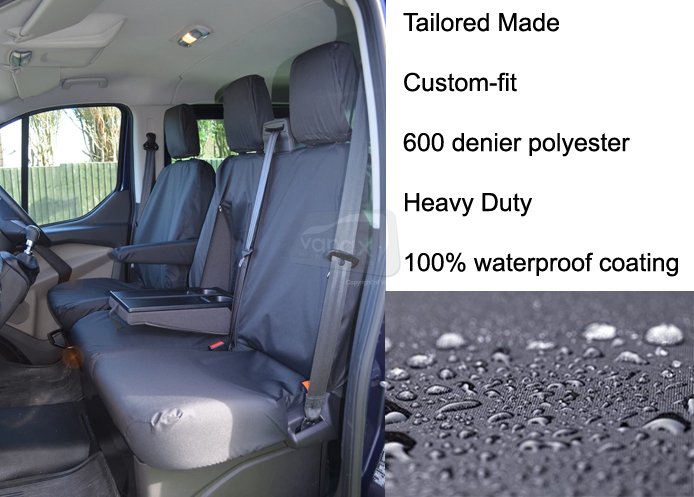 Driver & Double Passenger with Worktray - Black - Click Image to Close