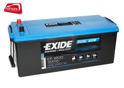 Exide AGM 140Ah (EP1200) - Deep Cycle Battery