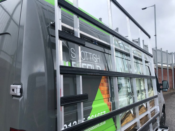 T6 (15-on) L2 - Aluminium Glass Rack (LxH) 2600 x 2500 - Click Image to Close