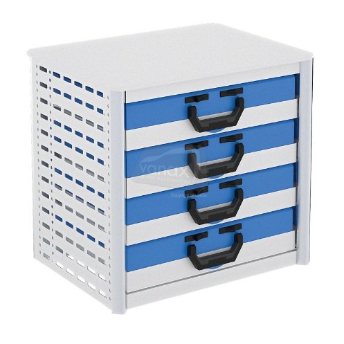 Miniblock incl. 4 metals cases and service case trays - Click Image to Close