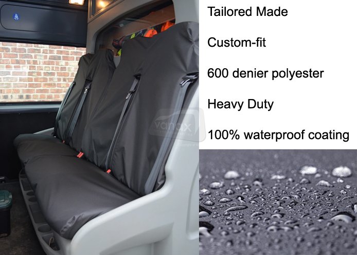 DCIV Tailored - Rear Passenger - 2 Doubles - Black - Click Image to Close