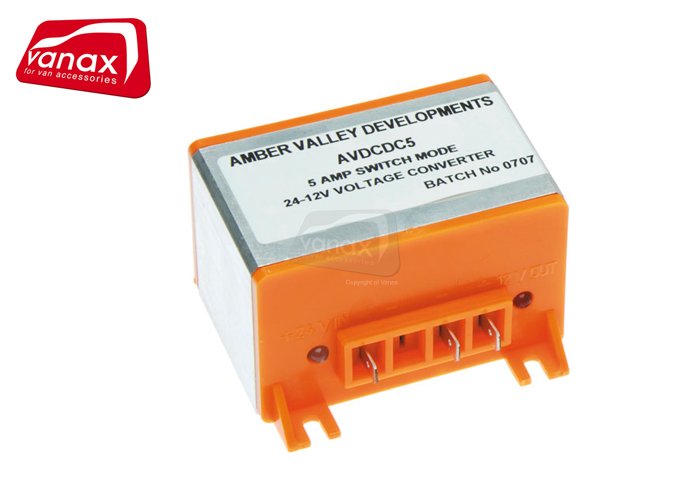 Voltage Converter - 24V to12V - 5 amp continuous load - Click Image to Close