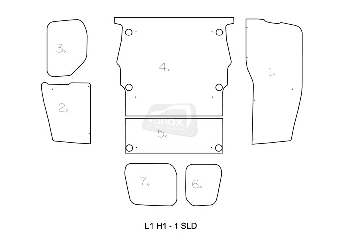L2 H1 (June 2008-18) - Full Ply Lining Kit - Click Image to Close
