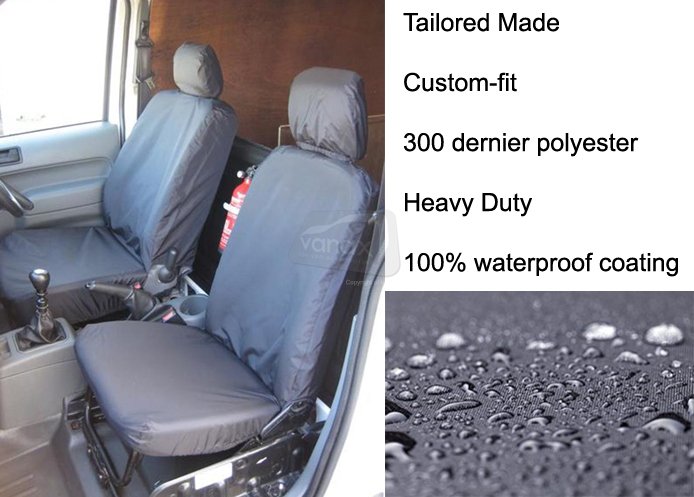 Tailored Fronts 2018 -Driver & Single Passenger-no armrest-Grey - Click Image to Close