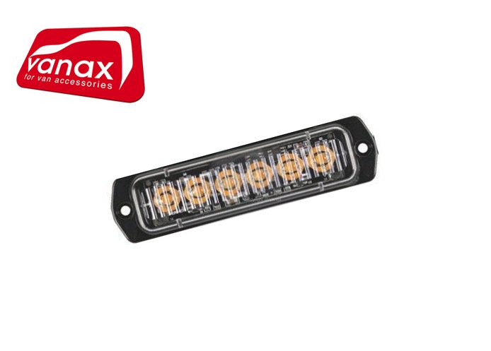 6 x 3 Watt LED Amber warning flasher - Click Image to Close