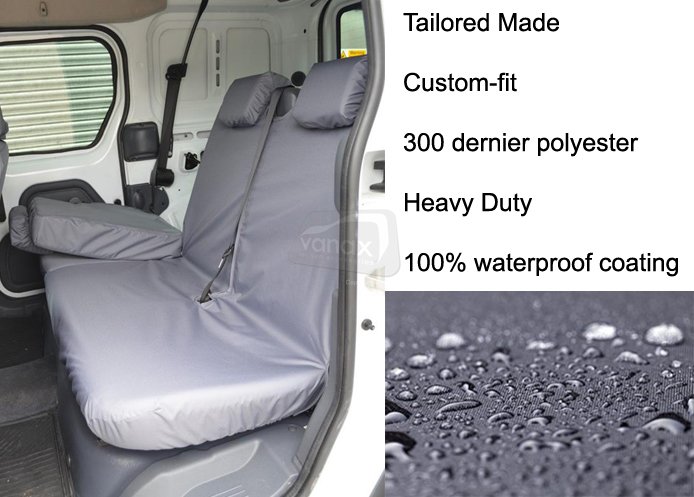 Crew Van - Rear Single and Double Passenger - Grey - Click Image to Close