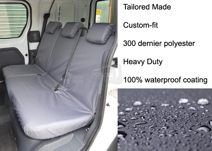 DCIV Tailored Rear - Single & Double Passenger - Grey - Click Image to Close