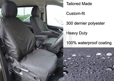 Tailored - Driver & Single Passenger with armrest - Black