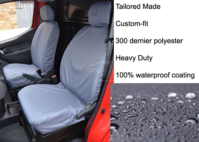 Tailored - Driver & Single Passenger - Grey - Click Image to Close