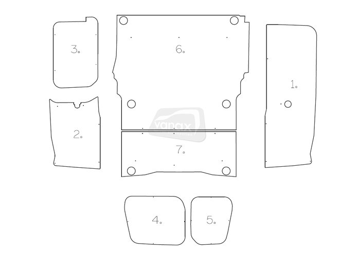 L1 H1 (2020-on) - Full Ply Lining Kit - Click Image to Close